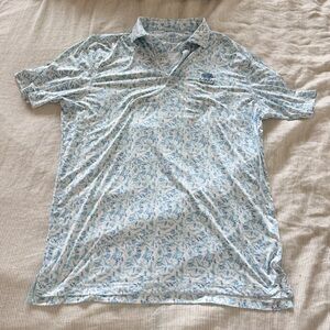 johnnie-O Light Blue Golf Polo